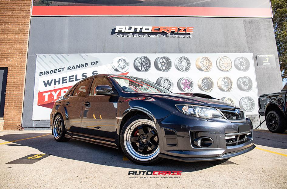 SUBARU WRX RS1 BLACK MACHINED LIP